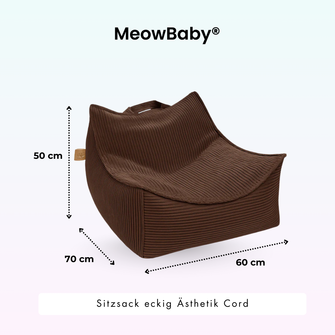 Children’s Armchair Aesthetic Corduroy Square – Classic Corduroy Edition
