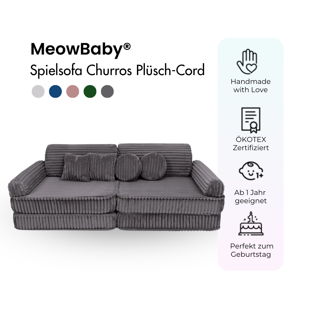 Churros Play Sofa - Plush Cord Edition