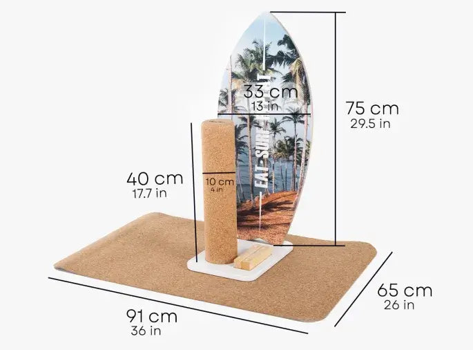 Surf Board Yoga Board aus Holz in verschiedenen Motiven