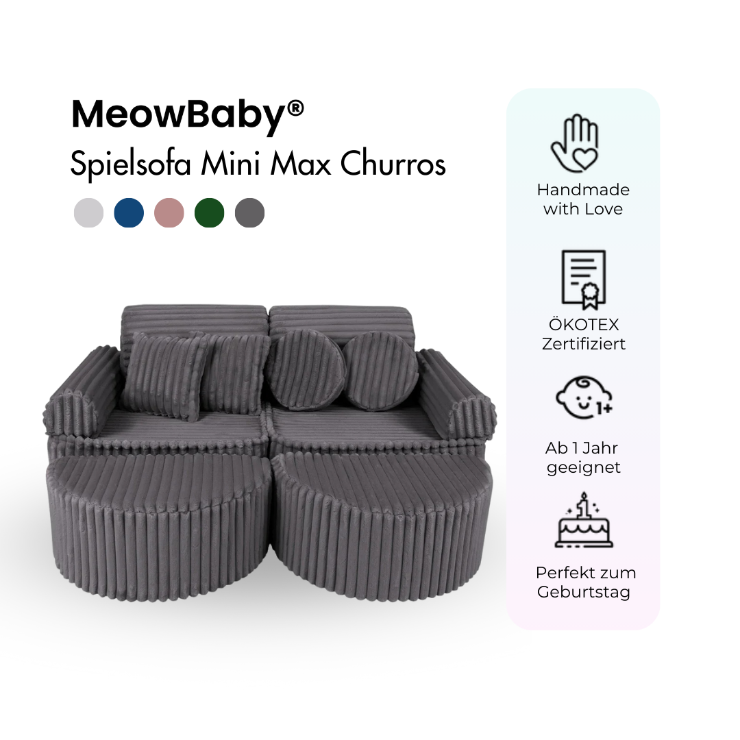 Play Sofa Mini Max Churros - Plush Cord Edition