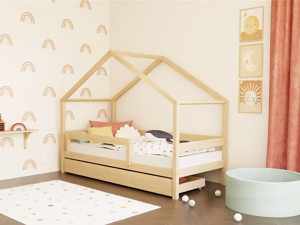 Kinderbett aus Holz 90x200 cm
