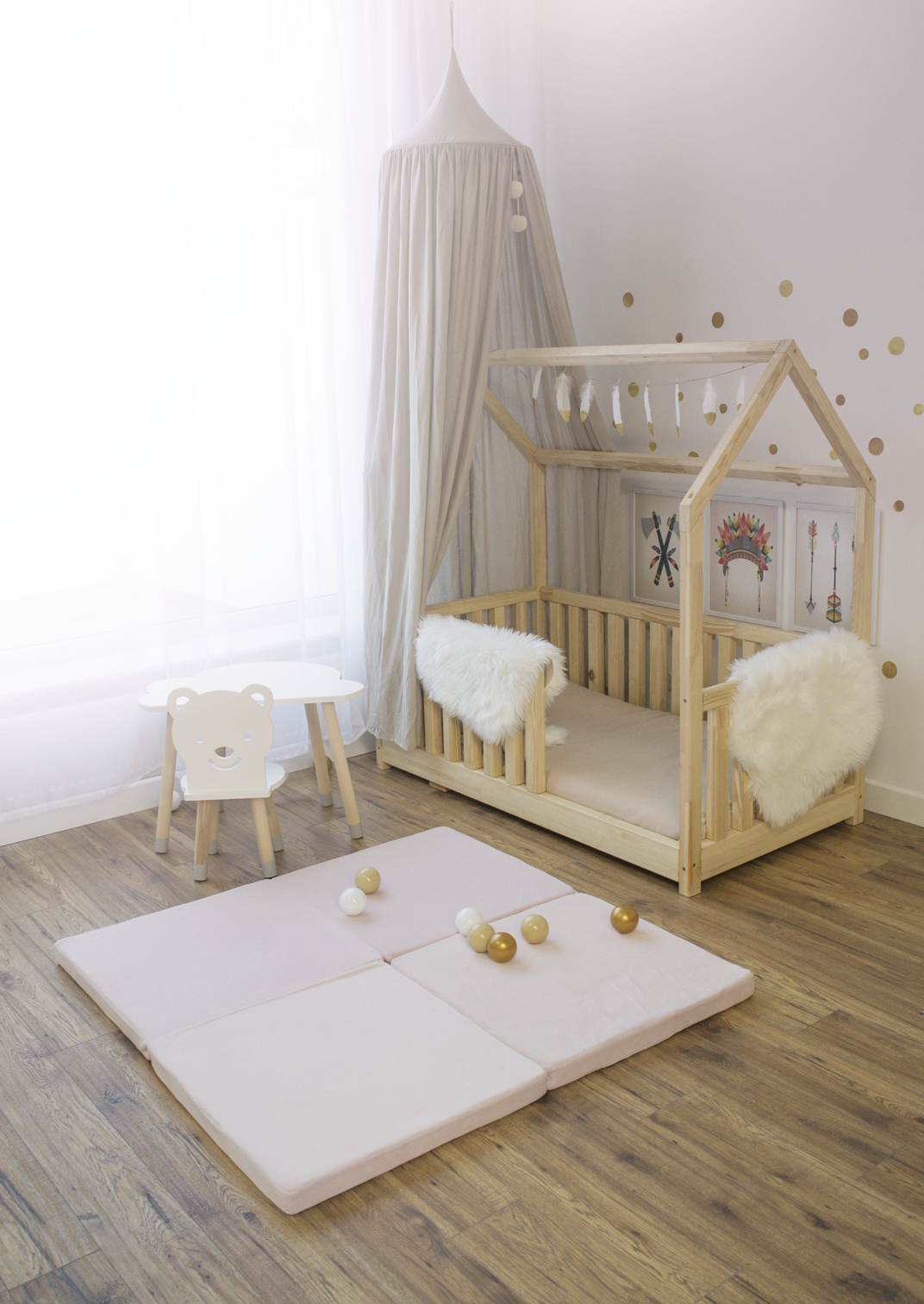 Velvet Play Mat, Square, 120 x 120 cm
