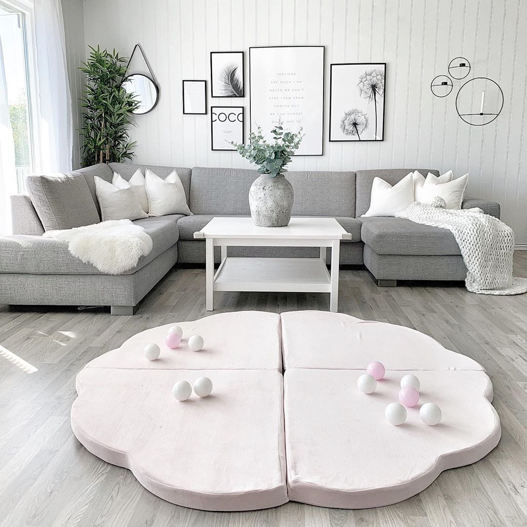 Spielmatte Wolke Velvet 160x160cm
