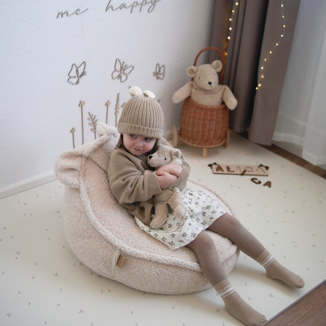 Children’s Chair Bearly Bear Bean Bag – Soft Teddy Edition