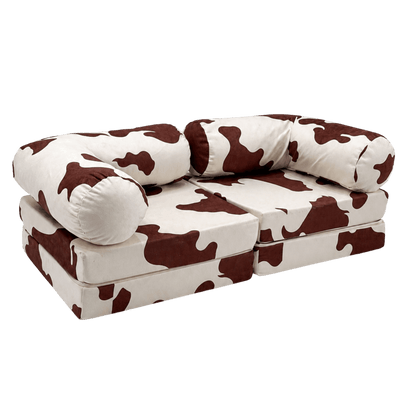 Modulares Kindersofa Kuh – 2-in-1 Spielsofa und Liege