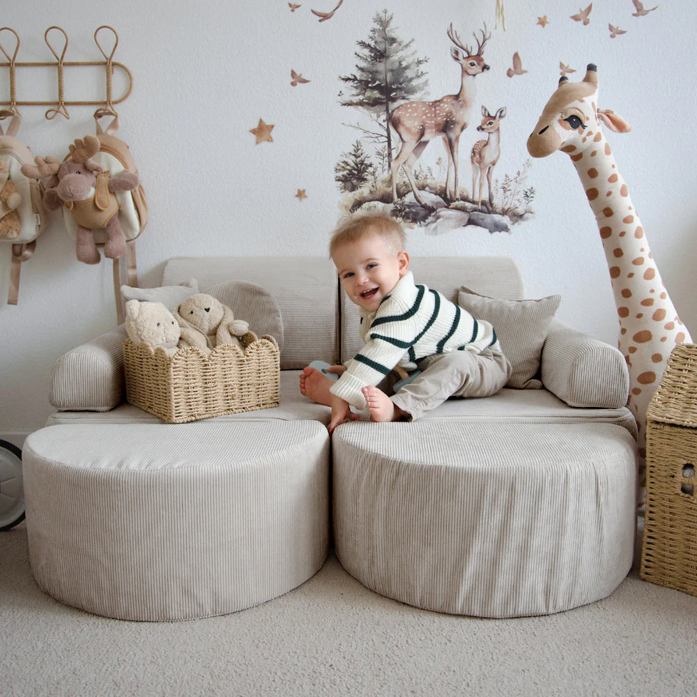 Mini Max Corduroy Play Sofa Premium – Slim Cord Edition