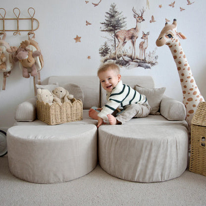 Mini Max Corduroy Play Sofa Premium – Slim Cord Edition