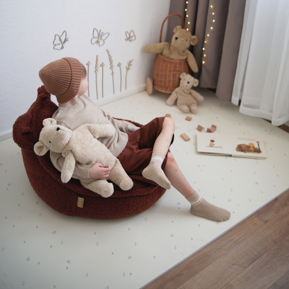 Children’s Chair Bearly Bear Bean Bag – Soft Teddy Edition