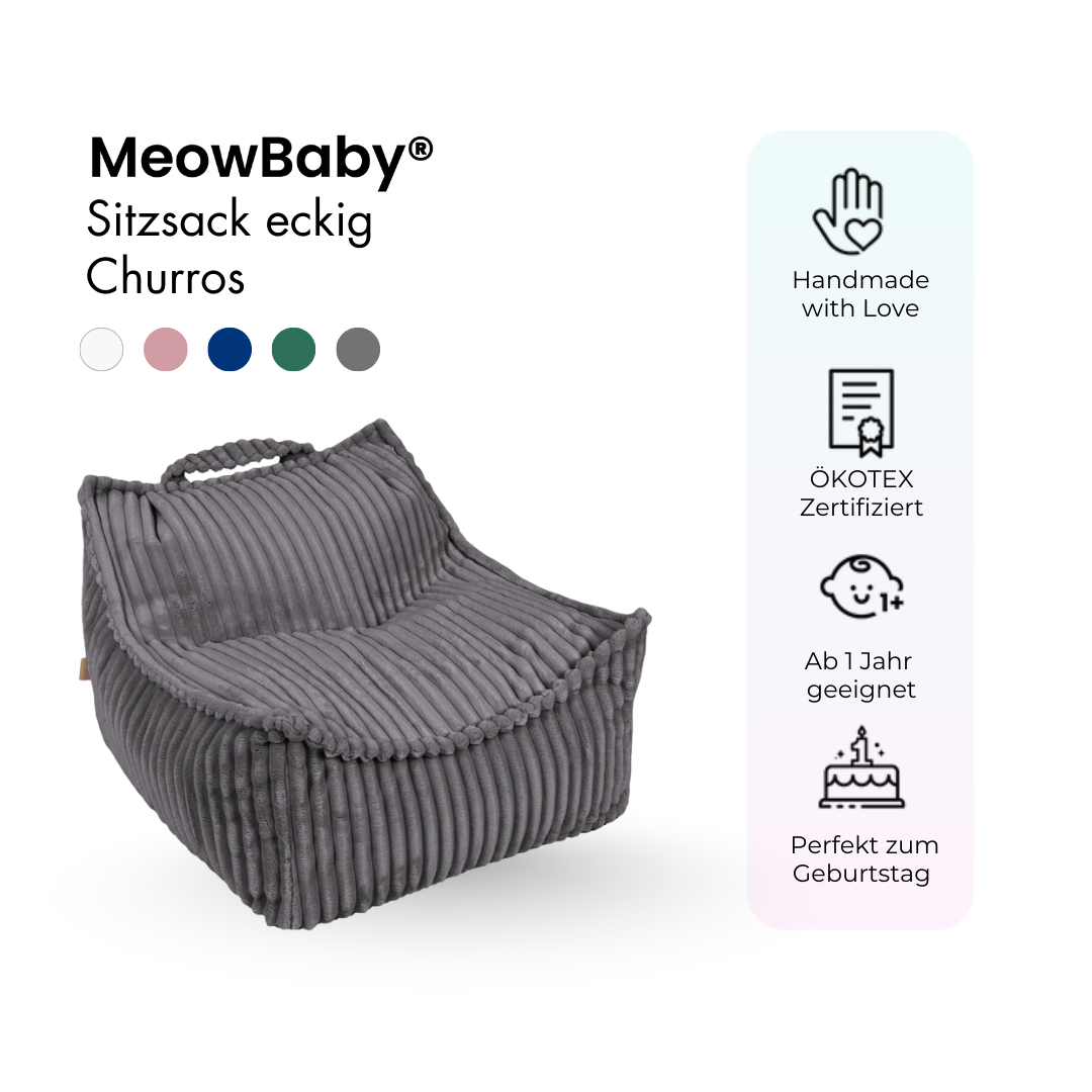 Children's square Churros bean bag