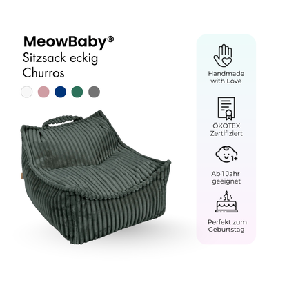 Children's square Churros bean bag