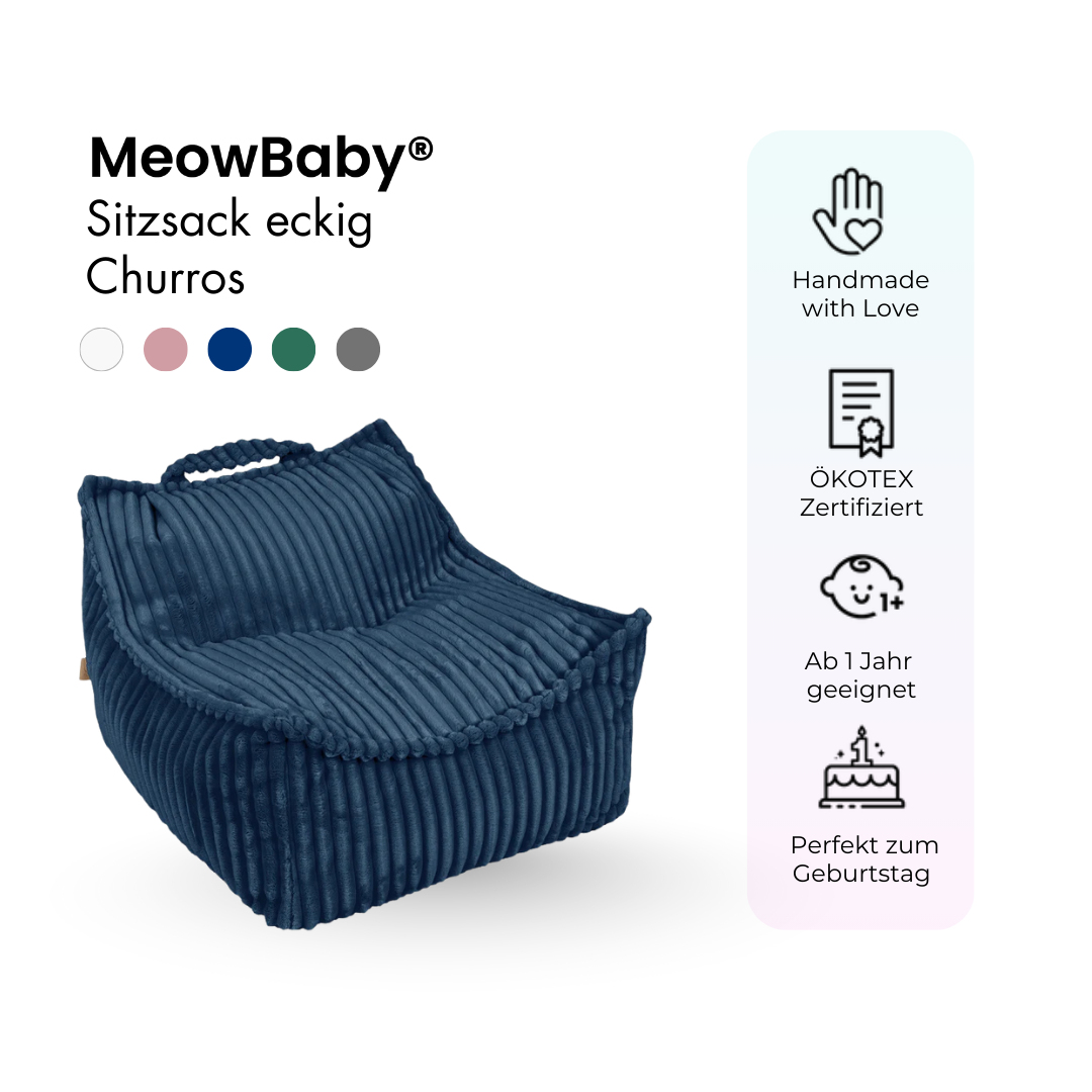Children's square Churros bean bag