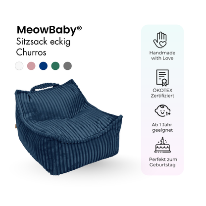 Children's square Churros bean bag