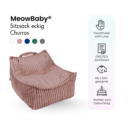 Children's square Churros bean bag