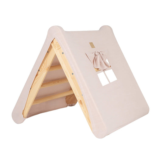 House with folding children’s ladder, 60 × 61 cm
