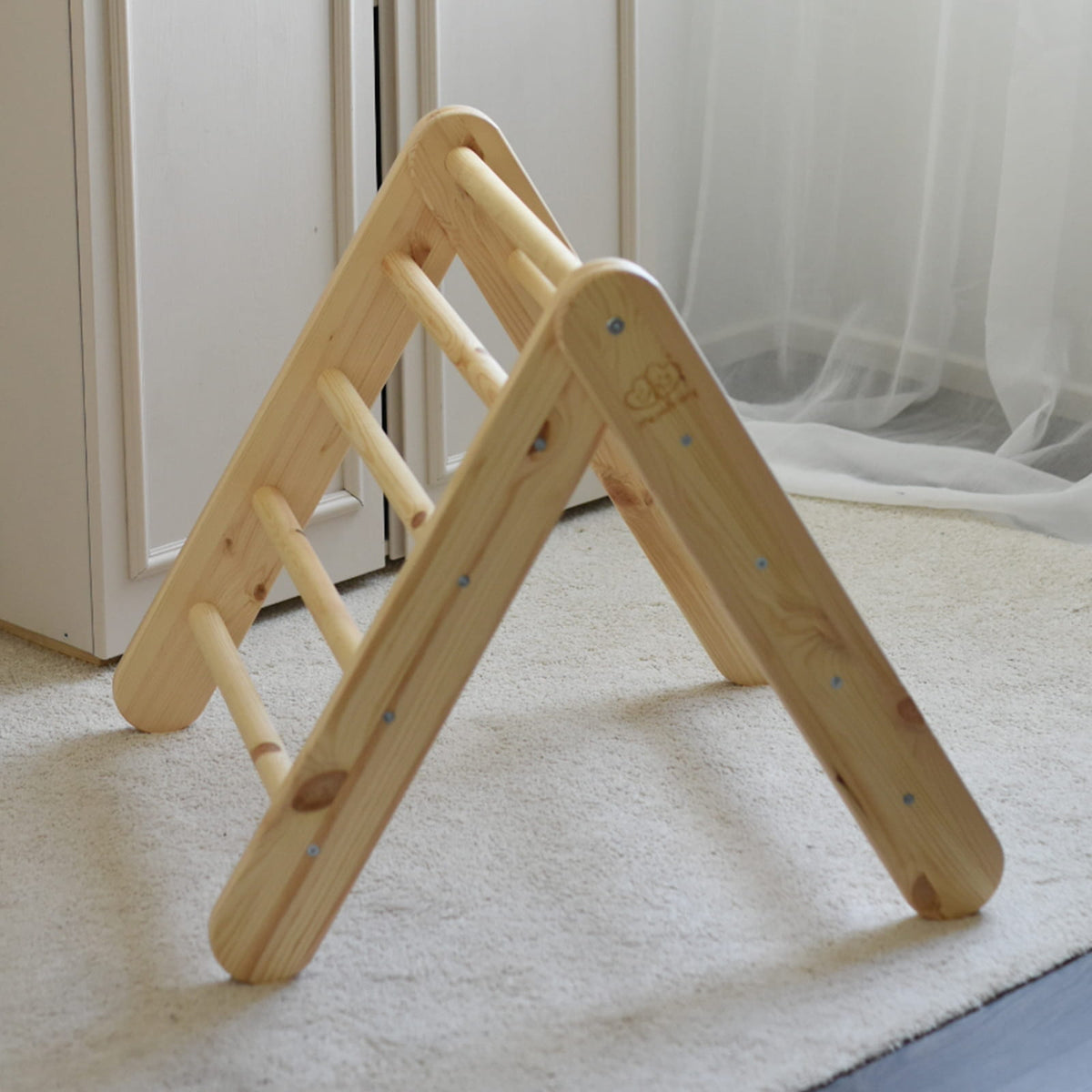 Haus mit faltbarer Kinderleiter 60x61 cm