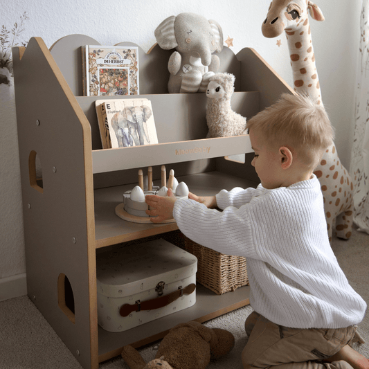 2-in-1 Montessori-Bücherregal Cloudy
