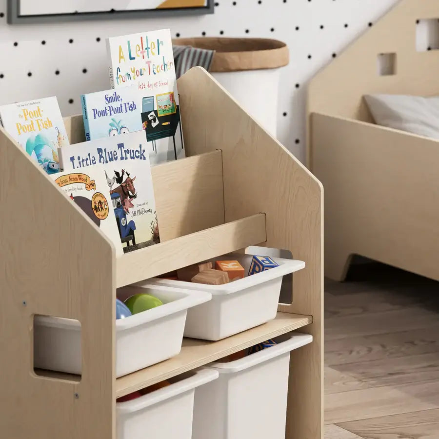 2in1-Kinderregal als flexibles Aufbewahrungsmöbel