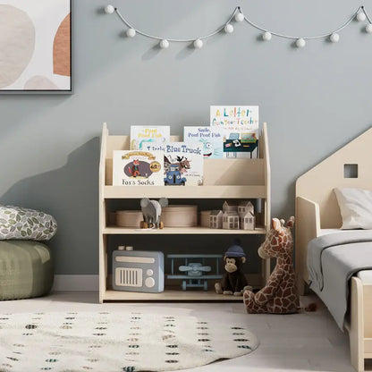 2in1-Kinderregal im Kinderzimmer aus Holz