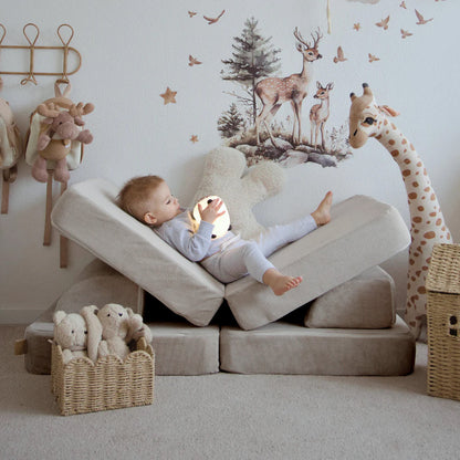 Mini Max Corduroy Play Sofa Premium – Slim Cord Edition