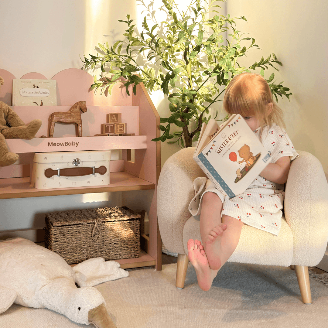 2-in-1 Montessori-Bücherregal Cloudy