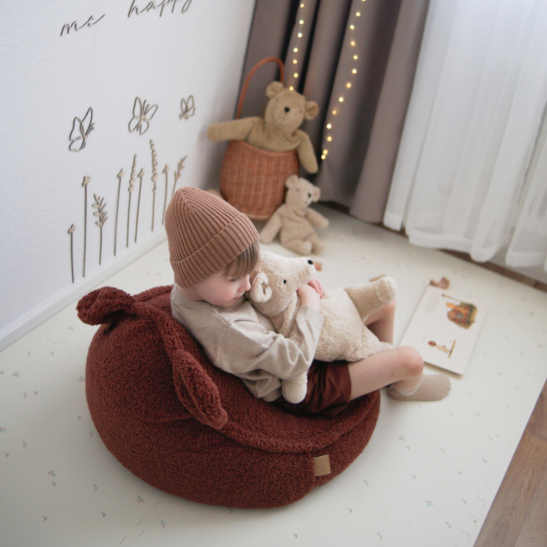 Children’s Chair Bearly Bear Bean Bag – Soft Teddy Edition