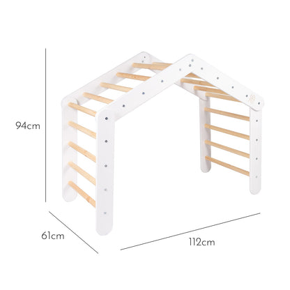 Kletterdreieck mit Zelt 112x61x94 cm, faltbar