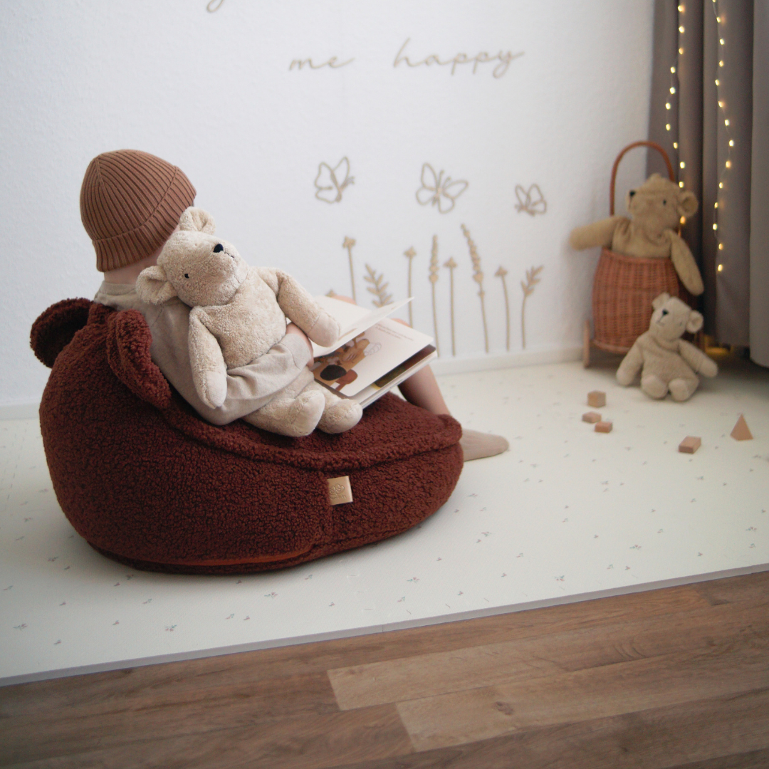 Children’s Chair Bearly Bear Bean Bag – Soft Teddy Edition