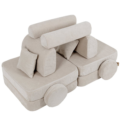 Mini Max Corduroy Play Sofa Premium – Slim Cord Edition