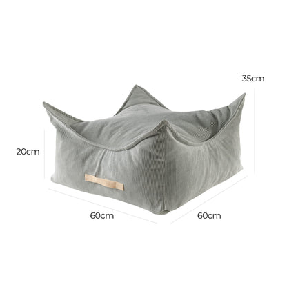 Seat pouf for children Square Premium Cord - Slim Cord Edition