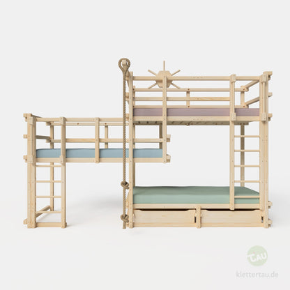 Adventure bunk bed for three