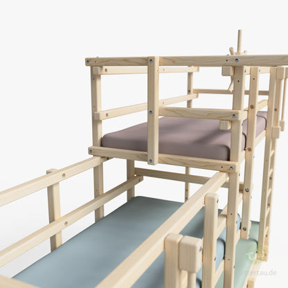 Adventure bunk bed for three