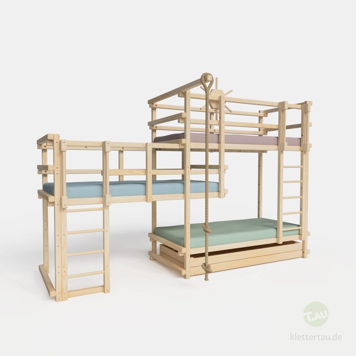 Adventure bunk bed for three
