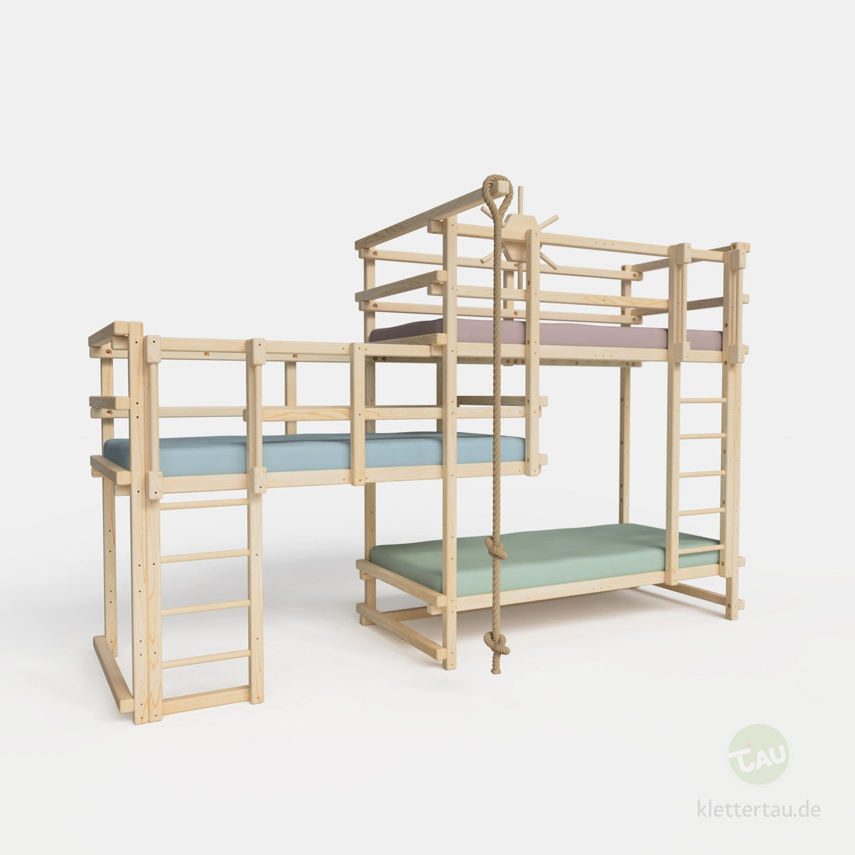 Adventure bunk bed for three