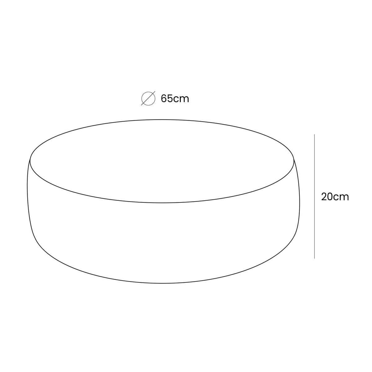 Children’s Round Pouf – Classic Corduroy Edition