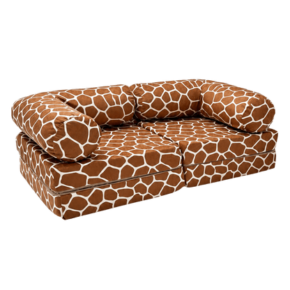 Modulares Kindersofa Giraffe – 2-in-1 Spielsofa und Liege