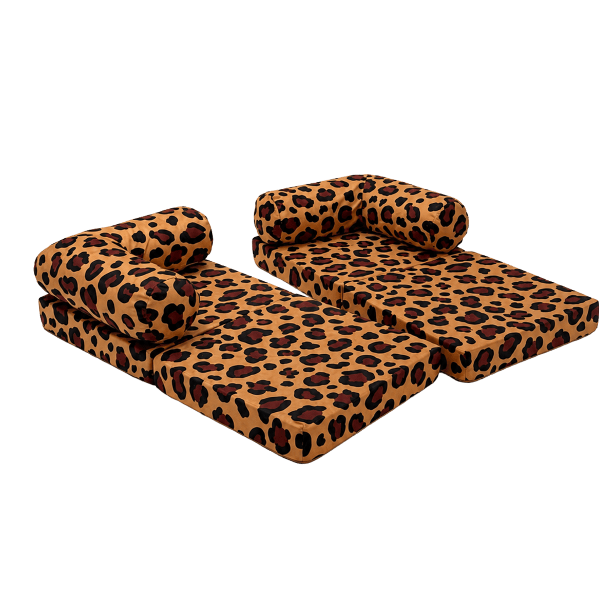 Kindersofa Leopard – umgebaut zur gemütlichen Liege