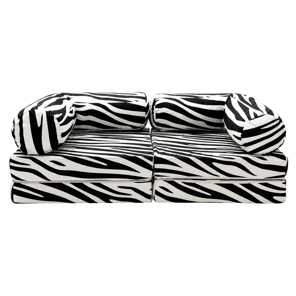 Modulares Kindersofa Zebra – als Sofa aufgebaut