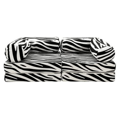 Modulares Kindersofa Zebra – als Sofa aufgebaut