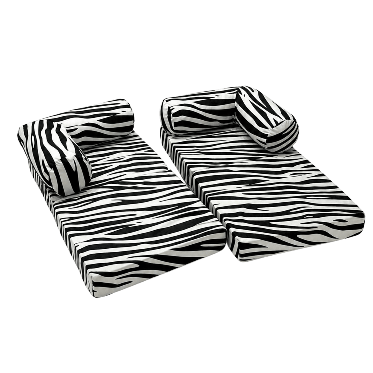 Kindersofa Zebra – Kind spielt auf dem Sofa