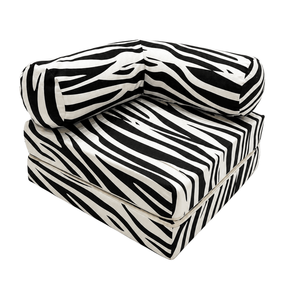 Kindersofa Zebra – Detailansicht Chenille-Bezug