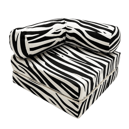 Kindersofa Zebra – Detailansicht Chenille-Bezug