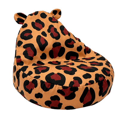 Bean Bag Sitzsack klassisch im Leoparden-Muster aus Chenille von Bees&Blooms