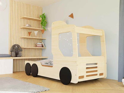 Holz Kinderbett TRUCKER in Natur von Benlemi