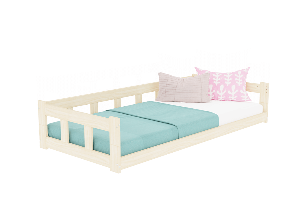 Bodenbett PAULINE mit Zaun-Rausfallschutz