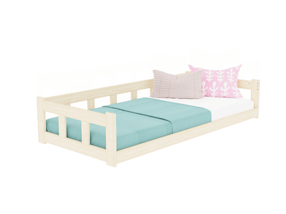 Bodenbett PAULINE mit Zaun-Rausfallschutz