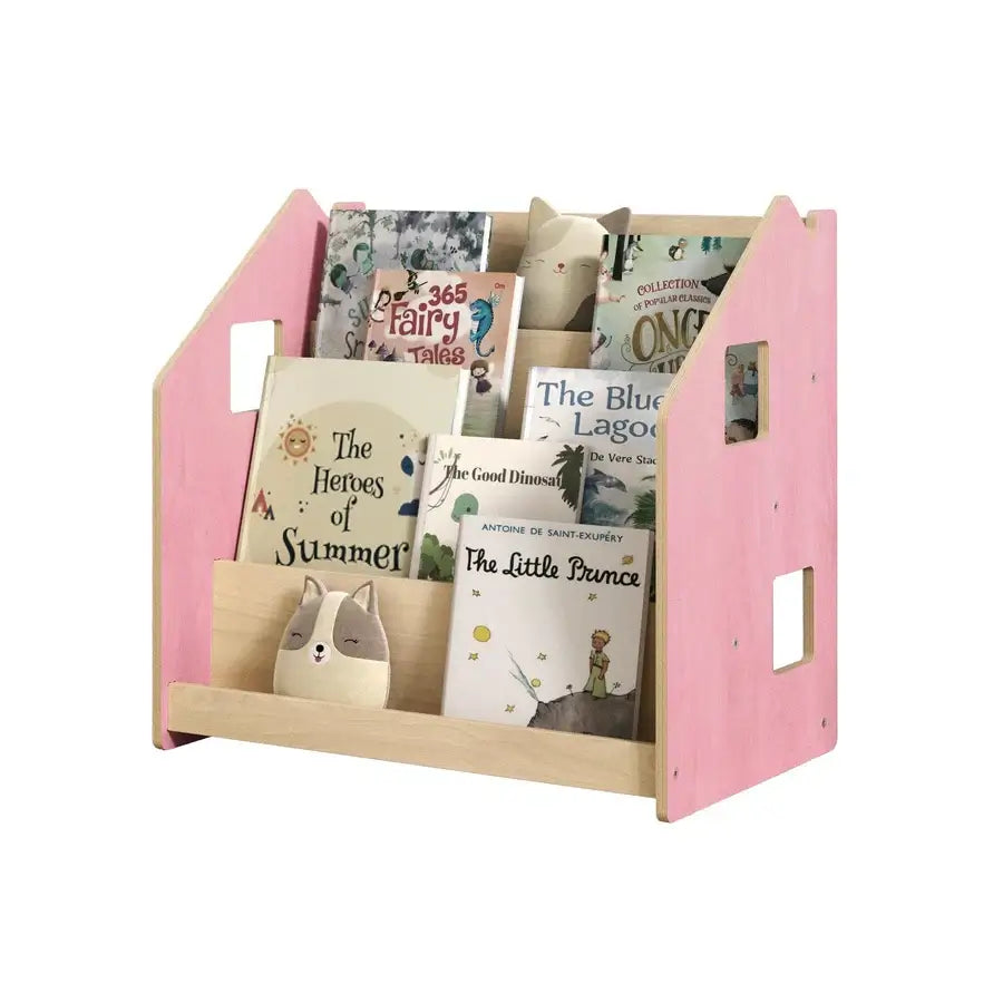 Bücherregal Häuschen in Rosa für Kinder