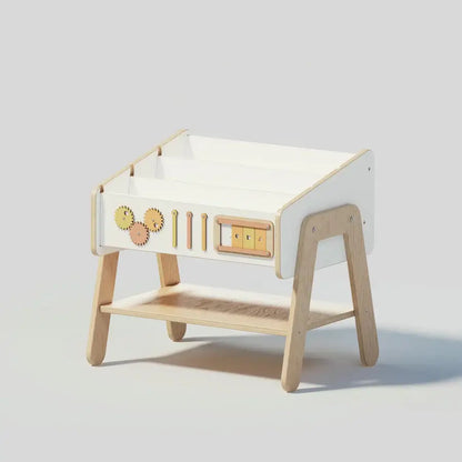 Bücherregal und Stuhl LILU im Kinderzimmer aufgebaut