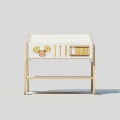 Wandelbares Bücherregal-Stuhl LILU für Kinder