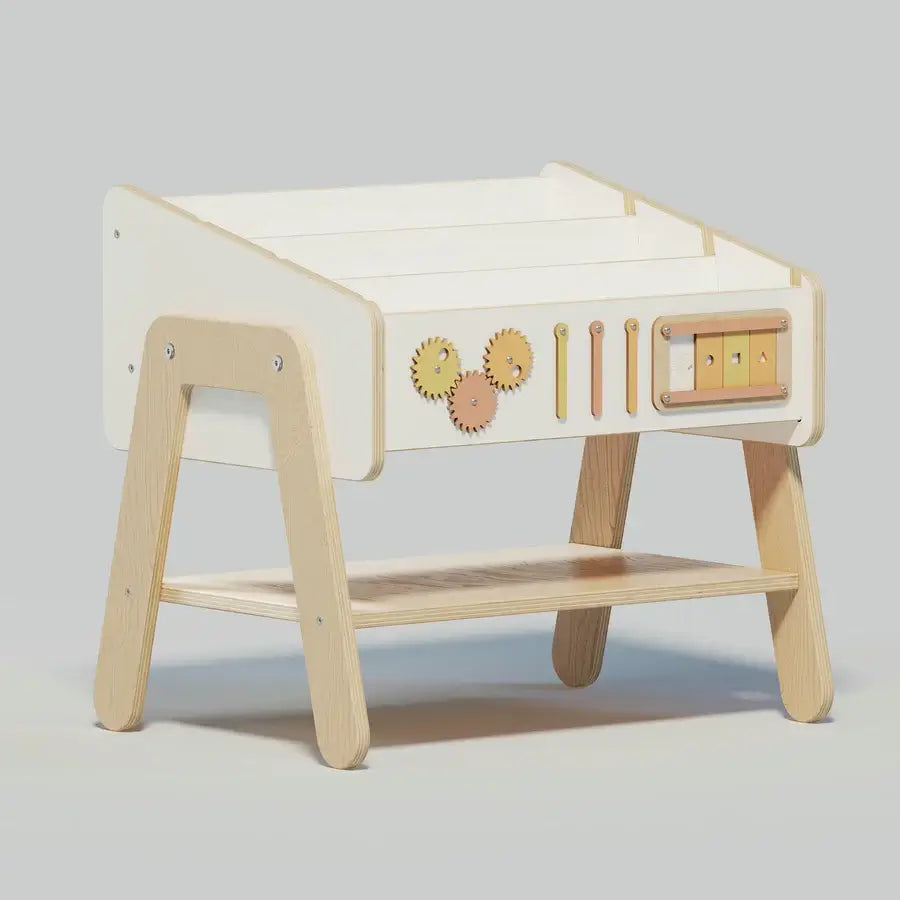 Bücherregal und Stuhl LILU zum Lesen für Kinder