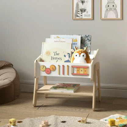 Wandelbares Bücherregal LILU als Stuhl für Kinder